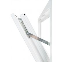 Fenêtre Pvc H.45 X L.100 Cm Abattant 1 Vantail Anthracite