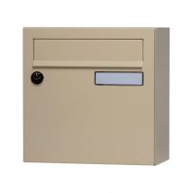 Boîte Aux Lettres Compacte 1 Porte Beige - Renz Essentiel