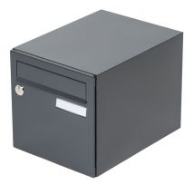 Boîte Aux Lettres Normalisée 1 Porte Grise - Renz Essentiel