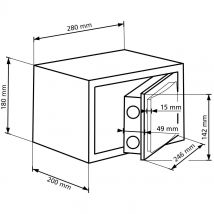 Coffre-fort Serrure À Clé 6,7 L - Burg Wachter - Bricoman