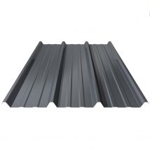 Tole Nervuree Laquee 50/100 200x105 Gris