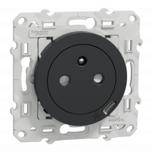 Prise De Courant 2p+t Affleurante Odace - Schneider Electric