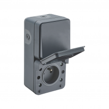 Prise De Courant 2p+t Et Interrupteur Va Et Vient Cyklone - Debflex - Bricoman