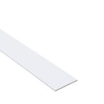 Profilé Plat Pvc L.50 Mm X L.2,6 M Blanc