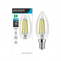 Ampoule E14 Classe A C35 806lm 4000k - Zeiger