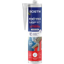 Mastic Colle Conditions Extrêmes Transparent 290 Ml Fixpro Msp 117 - Bostik