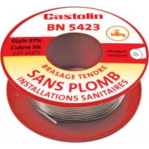 Fil Ame 97% Étain 3% Cuivre Diam.2 Mm 500 G - Bn5423 Castolin
