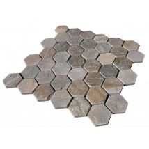Mosaïque Pierre Naturelle Hexagone Beige