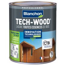 Lasure Bois Extérieurs Verticaux Bois Grisé 1 L Tech-wood - Blanchon