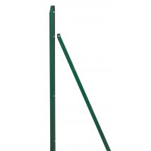 Poteau T Plastifié Vert 30 X 30 X 2.7 Mm Haut.1,5 M