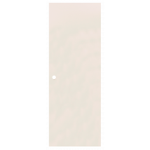 Porte Coulissante Seule Isoplan Prépeinte Larg.73 Cm Pleine Entaillée