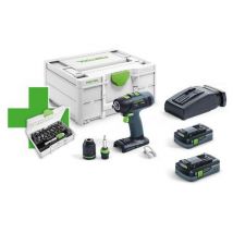 Perceuse Visseuse Sans Fil T 18+3 Hpc 4,0 I-plus - Festool - Bricoman