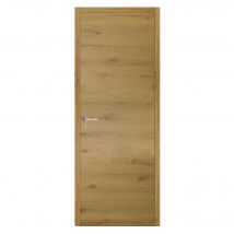 Bloc-porte Monaco Revêtu Larg.93 Cm Poussant Gauche Alvéolaire Huiss.52 À 90 Mm Fin De Chantier