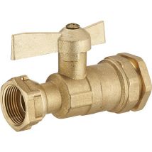 Vanne Compteur Laiton Femelle 26 X 34 (1") Diam.32 Mm