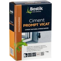 Ciment Prise Rapide En Poudre Intérieur & Extérieur 1 Kg - Prompt Vicat Bostik