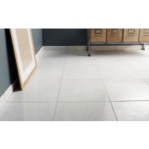 Carrelage Sol Intérieur Effet Marbre L.45x L.45cm - Ubeda Blanc