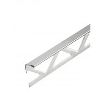 Profilé De Finition Carrelage Équerre Ep.8 Mm Inox Brillant Gris L.2,50 M