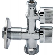 Robinet D'Arrêt Double 1/4 De Tour Pour Machine À Laver