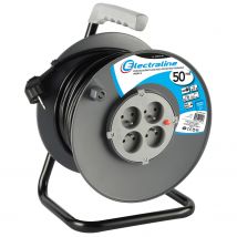 Enrouleur Ménager L.50 M 3g1,5 4 Prises - Electraline - Bricoman