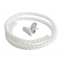 Kit Range Cables Blanc 1.5m - Bricoman