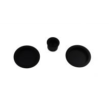 Poignée De Porte Coulissante Ronde Noir