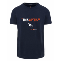 T-shirt De Travail Marine "tous À Poils" T.s - Parade