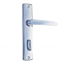 Poignée De Porte Sur Plaque Grise Entraxe 165 Mm Zamack X2