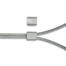 Manchons Aluminium Pour Câble Diamètre 3 Mm (lot De 2) - Tecnomat