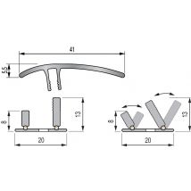 Barre De Seuil Aluminium À Visser L.93 X L.4,10 Cm