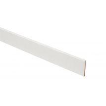 5 Plinthes Mdf Blanc H.9,80 X Ep.0,9 Cm Long.2m Prépeint