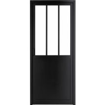 Bloc-porte Atelier Revêtu Larg.73 Cm Poussant Droit Alvéolaire Huiss.72 Mm