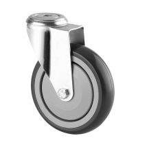 Roulette À Œil Caoutchouc Diam. 125 Mm Haut.160 Mm 80 Kg