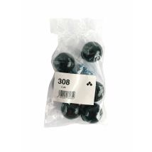 Lot De 6 Boutons Boule Abs Noir D28 Mm - Bricoman