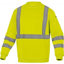 Sweat De Travail Haute Visibilité Jaune T.m - Delta Plus