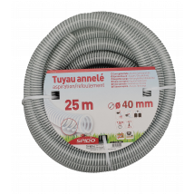 Tuyau Annelé Diam.40 Mm Long.25 M - Spido