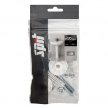 Cheville Nylon Diam.10 X 50 Mm + Tiges Lot De 2 - Spit