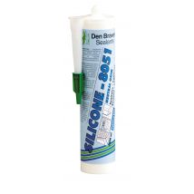 Mastic Silicone Neutre Bâtiment Sanitaire Transparent 300 Ml - Den Braven 8051