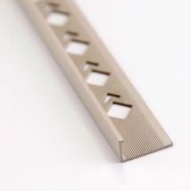 Profilé De Finition Carrelage Équerre Ep.10 Mm Aluminium Mat Beige L.2,50 M