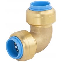 Raccord Coude Universel Cuivre / Multicouche / Per Automatique Diam.20 Mm - Tout Push - Bricoman