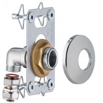 Kit De Fixation Robinetterie Simple Pour Installation En Multicouche À Compression Diam.16 Mm - Easy Fix