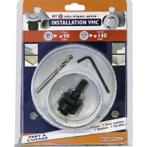 Coffret De 2 Scies Cloches Pour La Pose Des Vmc Diam.90 À 140 Mm - Smartool