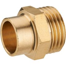 Raccord Manchon Mâle M.12x17(3/8'') Cuivre À Souder Diam.14 Mm - (lot De 2) - Tecnomat