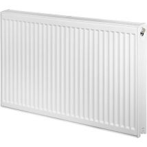 Radiateur Acier 4 Connexions Double Panneau L.80 X H.60 Cm 1376 W- Radel