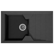 Evier À Encastrer Gris 1 Cuve En Quartzolit - "victoria"