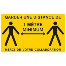 Panneau Distance 1 M Adhésif 330 X 200