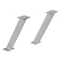Lot De 2 Pieds Pour Plan Snack Aluminium