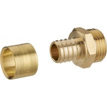 Raccord Mâle M.12x17(3/8'') Per À Glissement Diam.16 Mm - (lot De 2)