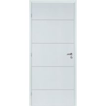 Bloc-porte Isolant Thermique Ketch Prépeint Poussant Droit Huiss.90 Mm H.204 X L.73 Cm