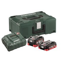Pack 2 Batteries 18v 4ah Lihd + 1 Batterie 5,5ah Lihd + Chargeur Rapide Asc 55 En Coffret Metaloc - 685136000 Metabo