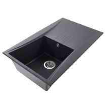 Evier Noir Granité 1 Cuve En Résine - "séville"